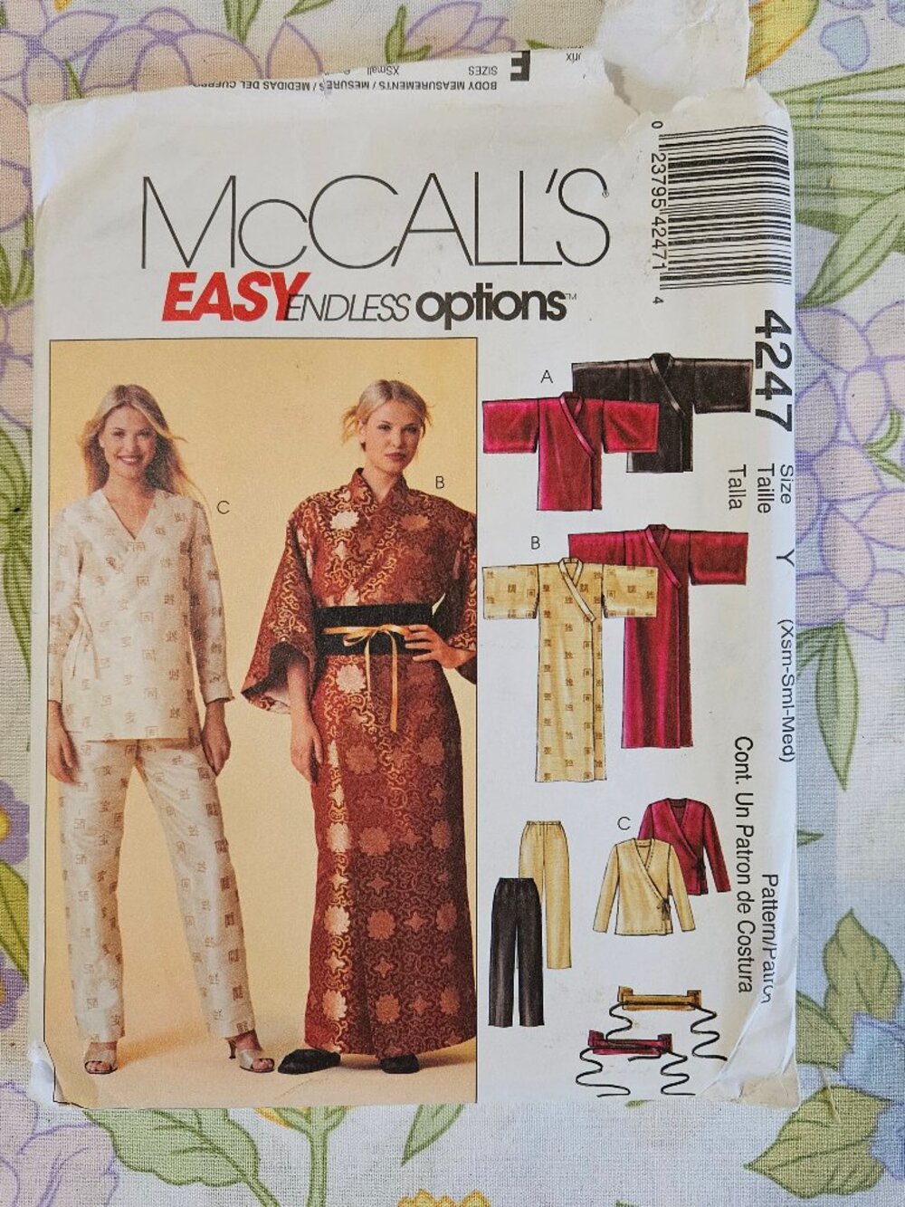 2003 Sewing Pattern UNCUT McCall's 4247 XS-M